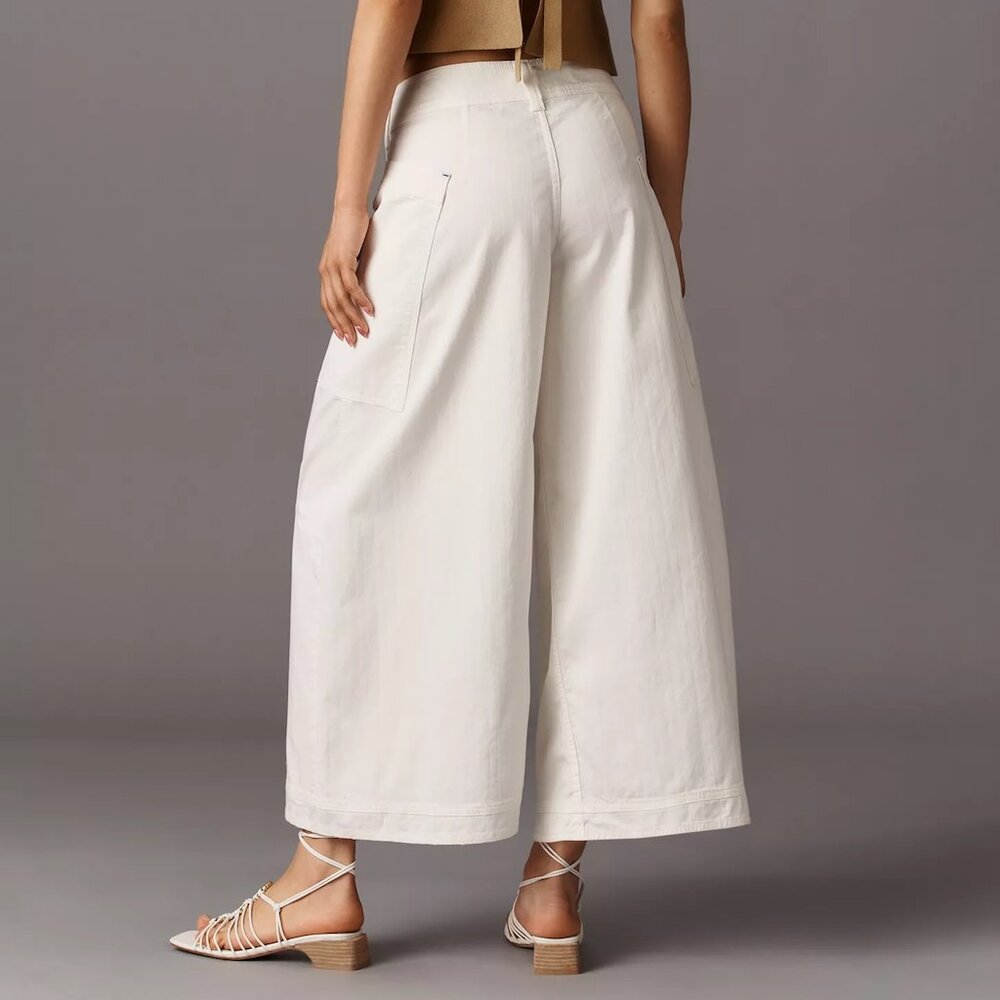 ANTHROPOLOGIE | Pilcro | 98% Cotton Wide-Leg Utility Pants | NWT - Picture 6 of 8